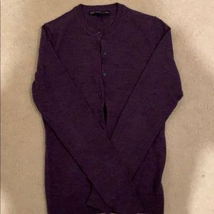 Brooks brothers “346” purple cardigan